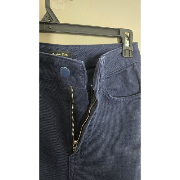 Massimo Dutti Womens Mid Rise Dark Wash Navy Denim Jeans Size 2 - Picture 3 of 10